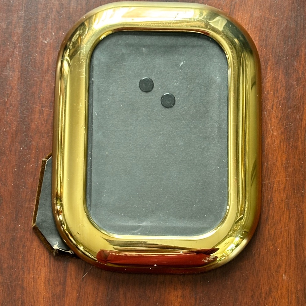 Vintage Solid Brass Puffy Picture Frame - Picture 10 of 10